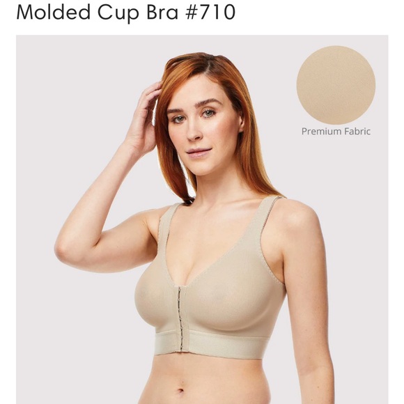 Adjustable Molded Cup Support Bra - 36B Post Op Breast Augmentation Compression - Picture 2 of 8